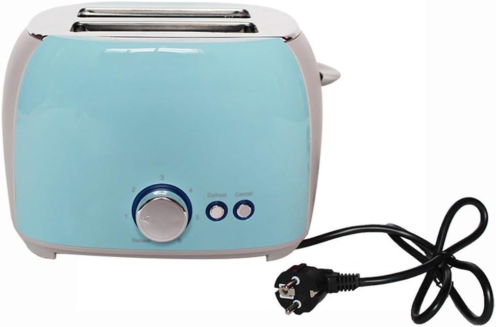 2 Slice Extra Wide Slot Toaster,Stainless Steel Toaster,Multi-Function Home Sandwich Breakfast Machine Automatic Breakfast Toaster (Blue, 1X)
