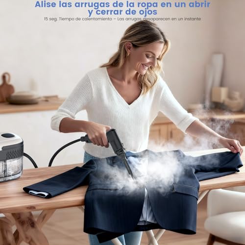 Portable Steam Cleaner 2500W, Handheld Steam Cleaner with 1.4L Reservoir, 18 Accessories, 3 Steam Modes, Steam Machine Cleaning for Home, Kitchen, Bathroom, Car and Sofa (White)