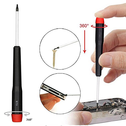Fixinus 20-Pieces Precision Magnetic Screwdriver Set, Triwing Y0.6, Torx T5 T6 T7 T8, Phillips Pentalobe & Flathead Nylon Spudger Repair Kit for iPhone 7 6S iPad Macbook Pro