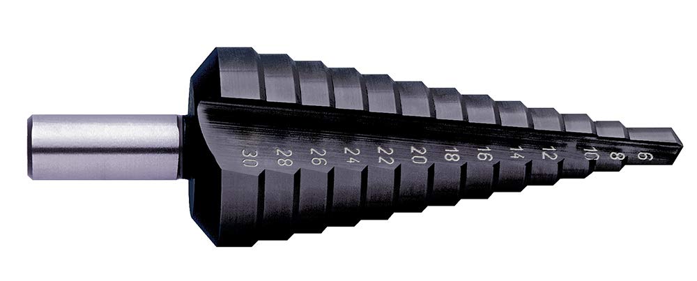 Exact 50068 6-30mm HSS Stepdrill with Tiain Coating