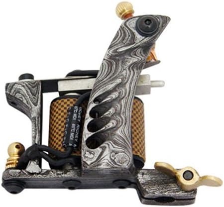 Hand Made Damascus Steel Tattoo Machine Shader
