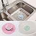 Shower Drain Stopper Plug Bathtub Cover Silicone Hot Bathtub Strainers Protectors Good Grips Hair Catchers for Floor, Laundry, Kitchen and Bathroom, 2 in 1 Stop & Filters - 4pcs
