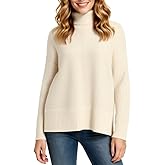 QYQ Women Turtleneck Cashmere Sweaters Oversized Long Sleeve Pullover Swearter Winter Clothing