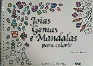 Livro Joias, Gemas e Mandalas para Colorir