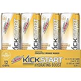 Mountain Dew Kickstart Hydrating Boost, Pineapple Orange Mango, 12 Ounce (Pack of 12)