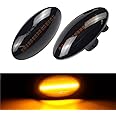 Hacreyatu Dynamic LED Side Marker Turn Signal Lights Indicator Amber For Suzuki Swift Jimmy Vitara SX4 XL7 Splash lgnis APV Alto Grand Vitara