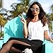 Lookatool Women Fitness Leggings High Waist Mesh Patchwork Skinny Push Up Pants (S, Black)