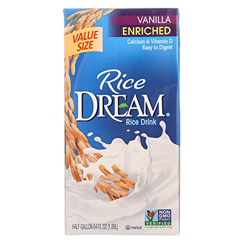 Rice Dream Original Rice Drink - Enriched Vanilla - Case of 8 - 64 Fl oz.
