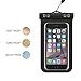 Parboo Universal Waterproof cellphone Case, waterproof phone bag for iPhone 6S,6,6S Plus,7 SE 5S, Galaxy S7, S6 Note 5 4, HTC,LG, Black