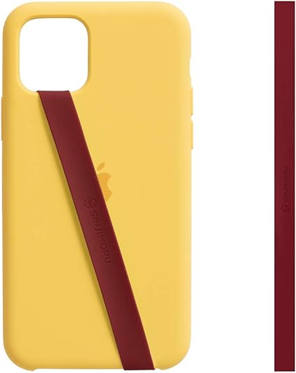 Amazon Sinjimoru シリコンスマホホルダー Iphone Androidなどスマホケース スマホカバーに貼り付ける薄型スマホベルト 落下防止 片手操作できるリボン型 Iphone ホールドリング ワインレッド ホールドリング 通販