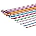 Crochet Hook Set – 11 Piece Ergonomic Crochet Hooks with Aluminum Handles for Craft Projects, Clothing Repair, Handmade Textiles, Multicolored, Assorted Sizes, 10.6 Inches in Length