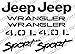 1997-2002 JEEP WRANGLER Sport 4.0L Replacement fender Decals sticker TJ 1 SET