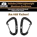 Castle Peak Outfitters Hammock Tree Straps with Carabiners for Camping or Tree Tent - Adjustable Lightweight Suspension Kit, Heavy Duty 100% Polyester - Non-Stretch Portable Hammock Anchors