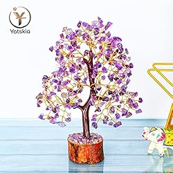 YATSKIA Amethyst Crystals Tree of Life - Stones and