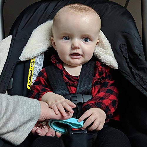 Improved Portable Child Car Seat Key, Easy Unbuckle Unlock Child Safety Belt Accessories for Baby Car Seat(Pink/Blue) - Thumbnail 4