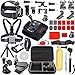 HAPY Sports Action Professional Video Camera Accessory Kit for GoPro Hero 6 5 Black, Gopro Max,Hero Session,Hero (2018),Hero 8 7,6,5,4,3,3+, GoPro Fusion,SJCAM,AKASO,Xiaomi,DBPOWER