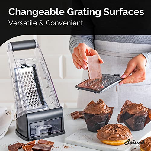 Joined Cheese Grater With Container Box Grater Cheese Shredder Lemon
