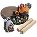 Decorative Farm Rooster Paper Towel Holder with Barn in Rustic Country Kitchen Decor Accessories As Gifts for Farmers