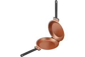 Double Side Flip Frying Pan Fried Egg Pancake Maker Household Kitchen Cookware, Pancake Griddle Molds Coating Flip Frying Pan