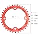 FOMTOR 32T Chainring 104 BCD Narrow Wide Chainring with 4 Bolts 9 10 11 Speed for Road Bike, Mountain Bike, BMX MTB Bike (Red)