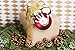 Tiny Ideas Christmas Baby's Handprint Ball Ornament, Included Paint for Baby Print, Newborrn Holiday Keepsake Gift, DIY Classic Hanging Bauble, Red