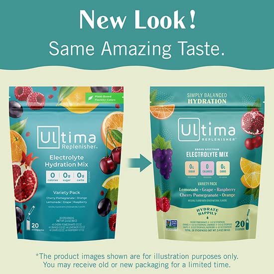 Ultima Replenisher Hydration Electrolyte Packets Keto & Sugar Free