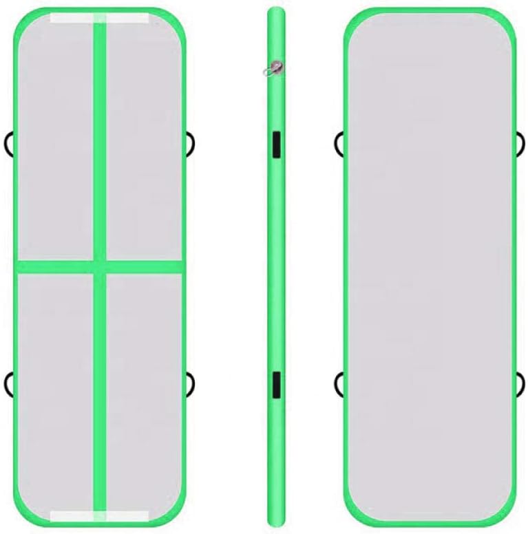 dsfew inflatable gymnastics mat,Air runway inflatable balance beam gymnastics for air runway and midline training-green