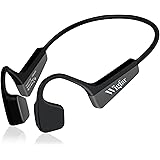 Wigfar Bone Conduction Headphones Premium Open-Ear Wireless Bluetooth Sport Headphones with Microphones, Sweatproof Waterproo