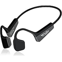 Wigfar Bone Conduction Headphones Premium Open-Ear Wireless Bluetooth Sport Headphones with Microphones, Sweatproof Waterproo