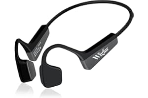 Wigfar Bone Conduction Headphones Premium Open-Ear Wireless Bluetooth Sport Headphones with Microphones, Sweatproof Waterproof Wireless Earphones for Running, Gym, Hiking, Cycling