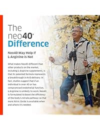 neo40, Daily Corazón y Circulación Apoyo, óxido nítrico Fórmula, Suplemento Dietético, Rápida...