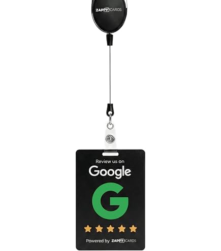 Amazon.com: Zappycards Wearable NFC Review Card — Retractable