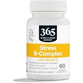 365 by Whole Foods Market, Stress B-Complex with Vitamin C, Energy &amp; Nervous System Support, Vegan, 60 Capsules
