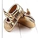 FEITONG Toddler Baby Girls' Crib Bowknot Shoes Casual Shoes (Age:6~12 Month, Gold)