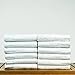 Bare Cotton Luxury Hotel & Spa Towel Turkish Cotton Wash Cloths,White, Piano, Set of 12