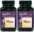 Swanson Passion Maca 500mg -- 2 Bottles each of 60 Capsules