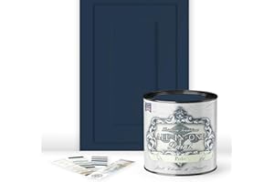 ALL-IN-ONE Paint, Polo (Dark Navy), 32 Fl Oz Quart. Durable cabinet and furniture paint. Built in primer and top coat, no san