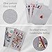 Joyoldelf Waterproof Playing Cards, Silve Foil Poker with Dollar Pattern in Gift Box for Magic, Game and Party