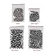 Mix Size Pearl Rivet, 6mm 8mm 10mm 12mm White Pearl Beads Studs for Crafts Bags Decoration Black