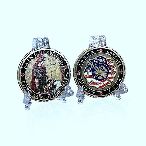 Saint Florian Firefighters Prayer Challenge Coin