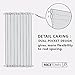 NICETOWN French Door Curtain for Closet - Privacy Enhancing Blackout Sidelight Patio Door Curtain Panel with Adjustable Hook & Loop (1 Piece, W54 x L40 inches, Cappuccino)