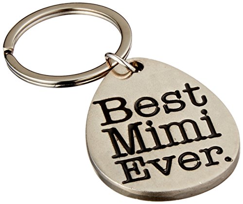 ThisWear Mothers Day Gifts for Mimi Best Mimi Ever Metal Pendant Keychain Key Tag