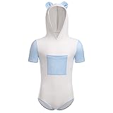 FYMNSI Mens One Piece Romper Pajamas Cute Ears