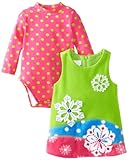 Bonnie Baby Baby Girls' Snowflake Appliqued Fleece Jumper Set