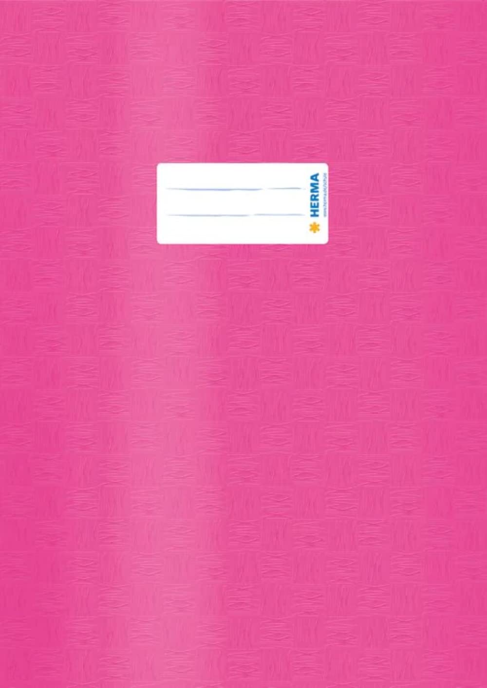 HERMA 7452 Notebook Covers A4 Raffia Pink, Pack of 25, Book Covers with Label & Raffia Structure Made of Durable & Wipe-Clean Polypropylene Film, Notebook Cover Set for School Notebooks, Coloured — image 1
