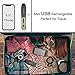 Kibiy Cordless Flat Iron USB Rechargeable Travel Hair Straightener Portable Wireless Mini Straightening Irons for Women Short Thin Hair and Men Long Beard