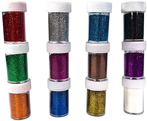 Hulluter 12 packs slime glitter powder kit for slime prime ship by