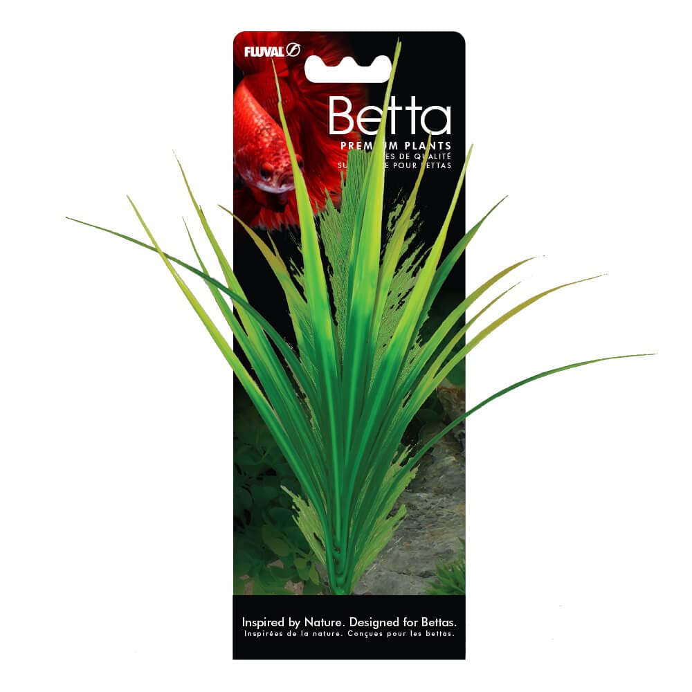 Fluval Betta Yellow Parrot Feather Plant, Plastic Plant Aquarium Decoration