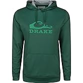 Drake Waterfowl Stacked Logo Hoodie Pine Needle Xlarge