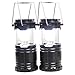 2 Pack Rechargeable Camping Lantern- Solar Charging Camp LED Lantern- Collapsible Camping Flashlights for Backpacking Emergencies, Camping, Reading, Hurricanes, Outages, Storms